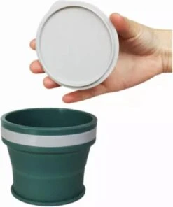 HK-Goodies - Opvouwbare Beker - Koffiebeker To Go- Herbruikbaar - Wasbaar - 170 ML - Beker To Go - Groen -Bestek Verkoop 1002x1200 1