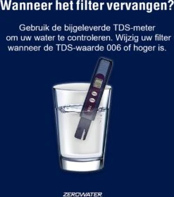 ZeroWater - 4,7 Liter Water Filter Kan - Met Gratis Waterfilter & TDS Meter - Kraantje -Bestek Verkoop 1058x1200