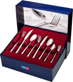 Sola Bestekset Luxor - Modern - 8 Persoons - 70 Delig - Zilverwit Edelstaal 18/10 - RVS - Zilver -Bestek Verkoop 1068x1200 1