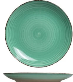 Studio Tavola Dinerborden Summer Green ø 26.5 Cm - 6 Stuks -Bestek Verkoop 1069x1200