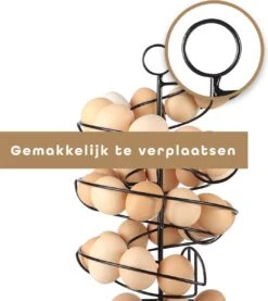 Eiermand – Eierrek – Eierhouder – Eieren – Zwart - Pasen - Tot 40 Eieren - BAULK® -Bestek Verkoop 1071x1200