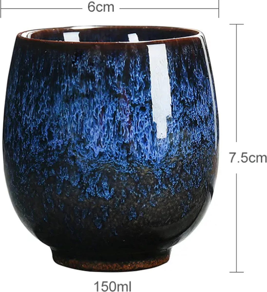 Simple Solutions Set Van 4 Koffiekopjes - Keramiek - Koffiebeker 150 Ml Zonder Oor - Mooi Cadeau Voor Man En Vrouw 7 Simple Solutions Set Van 4 Koffiekopjes - Keramiek - Koffiebeker 150 Ml Zonder Oor - Mooi Cadeau Voor Man En Vrouw - Afbeelding 5