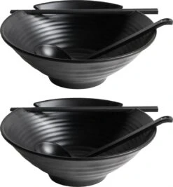 Gadgy Noodle Kom Set - 2 Kommen, 2 Paar Eetstokjes En 2 Lepels - Noodle Bowl - Japans Servies -Bestek Verkoop 1111x1200 2