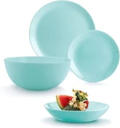 Luminarc Diwali Serviesset - 19-delig - 6 Persoons - Turquoise -Bestek Verkoop 1123x1200 2