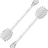 Merkloos 2x Honing Lepels Van Kunststof 17 Cm - Keukenbenodigdheden - Honinglepel/honingdipper - Lepel Voor Honing -Bestek Verkoop 1140x1200 1