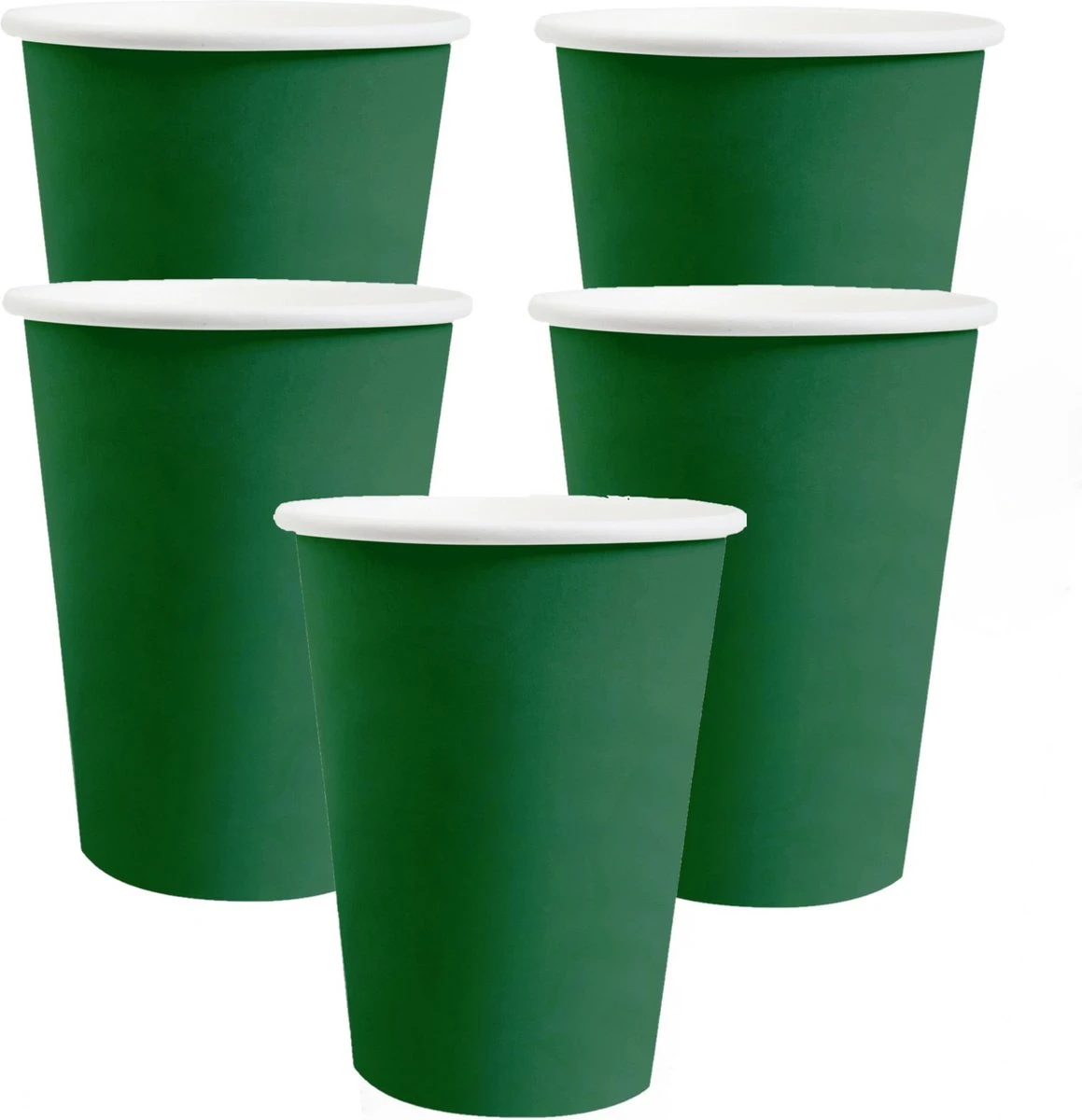 Santex Feest Bekertjes - 20x - Donker Groen - Papier/karton - 270 Ml 3 Santex Feest Bekertjes - 20x - Donker Groen - Papier/karton - 270 Ml