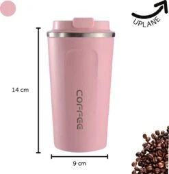Thermosbeker - Koffiebeker To Go - Travel Mug - Dubbelwandig, RVS & Lekvrij - Thermosbeker Koffie - 380 ML – Roze 11 Thermosbeker - Koffiebeker To Go - Travel Mug - Dubbelwandig, RVS & Lekvrij - Thermosbeker Koffie - 380 ML – Roze -Bestek Verkoop 1169x1200 3