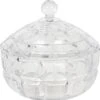 Merkloos Bonbonniere Met Deksel Ø 18*18 Cm Transparant Glas Rond Bonbonschaaltje Bonbonniere Kristal Decoratie Schaal -Bestek Verkoop 1170x1200