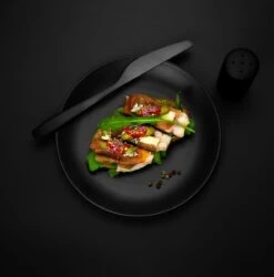 Orange85 Bordenset - Dinerbord - Borden - Plat - Set Van 6 - Mat Zwart - Diameter 27cm - Aardewerk - Servies -Bestek Verkoop 1184x1200 3