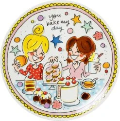 Blond Amsterdam, Even Bijkletsen: Bord Pink 18cm