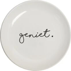 Bord Set Van 4 Stuks ø15cm . Met Tekst Geniet / Lekker/ Vandaag Is Mijn Lievelingsdag /hondje Gusta -Bestek Verkoop 1196x1200 9