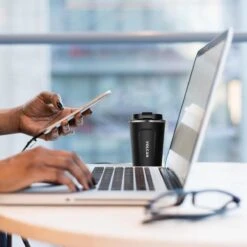 Volcan RVS Koffiebeker To Go - Thermosbeker - Theebeker - Coffee - Zwart -Bestek Verkoop 1199x1200 1