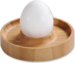 Merkloos FSC® Bamboe Houten - Eierdopjes Set Van 4 Stuks - Met Praktische Rand Voor Neerleggen Van De Eierschaal - Eierdoppen Set 4-Delig -Bestek Verkoop 1200x1009 4