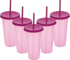 Herbruikbare Bekers Met Rietje En Deksel Van Plastic – Starbucks Design – Drinkbekers Met Rietje – Kleur Veranderende Beker – 5 Pack 14 Herbruikbare Bekers Met Rietje En Deksel Van Plastic – Starbucks Design – Drinkbekers Met Rietje – Kleur Veranderende Beker – 5 Pack -Bestek Verkoop 1200x1031