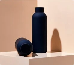 Merkloos Thermosfles - 500 Ml - Zwart - Dubbelwandig - RVS - Warm - Koud - Koffie - Water - Thee - Duurzaam -Bestek Verkoop 1200x1048 1