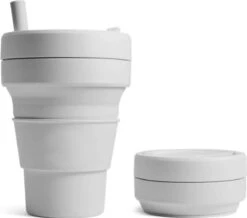 Koffiebeker - Reisbeker - Siliconen Beker - Opvouwbaar - Zwart - Drinkbeker - To Go -Bestek Verkoop 1200x1059 1