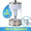 ZeroWater 9 Liter Waterfilter Kan - COMBI DEAL Met 5 Waterfilters -Bestek Verkoop 1200x1082