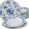 Merkloos Alba Royal Blue Flower 12-delig Servies -Bestek Verkoop 1200x1083 1