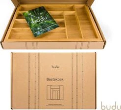 Budu Uitschuifbare Bamboe Bestekbak #43 (43 Cm Diep) - Bestekcassette Hout - Besteklade - 43 X 32,2 - 53 Cm - 6/8 Vakken -Bestek Verkoop 1200x1087 2