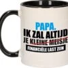 Papa Financiele Last Cadeau Beker / Mok - Zwart Met Wit - Verjaardag / Vaderdag -Bestek Verkoop 1200x1095