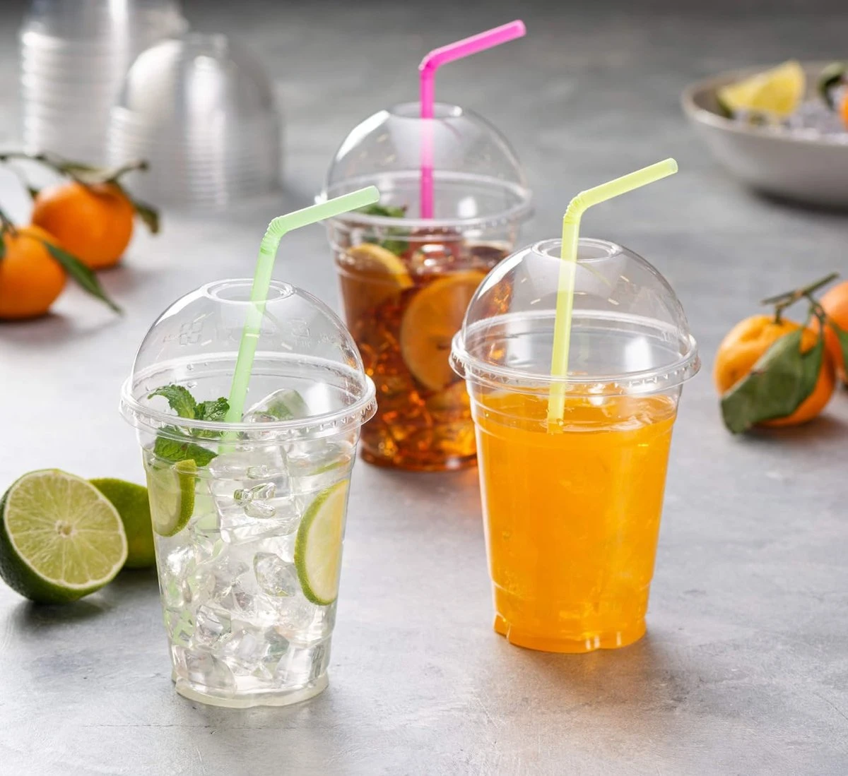 Smoothie Bekers - 100 Stuk(s) - 300 Ml - To Go - Incl Open Deksel - Transparant - Royal WM - Kerst Servies 5 Smoothie Bekers - 100 Stuk(s) - 300 Ml - To Go - Incl Open Deksel - Transparant - Royal WM - Kerst Servies - Afbeelding 3