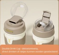 Floraweg Cup - Drinkbeker To GO- Lekvrij Dubbelwandig ,RVS 316, Thermosbeker Koffiebeker- Koffie En Thee - 400ml Waarschuw En Koud Drankje- Grijs -Bestek Verkoop 1200x1121 1