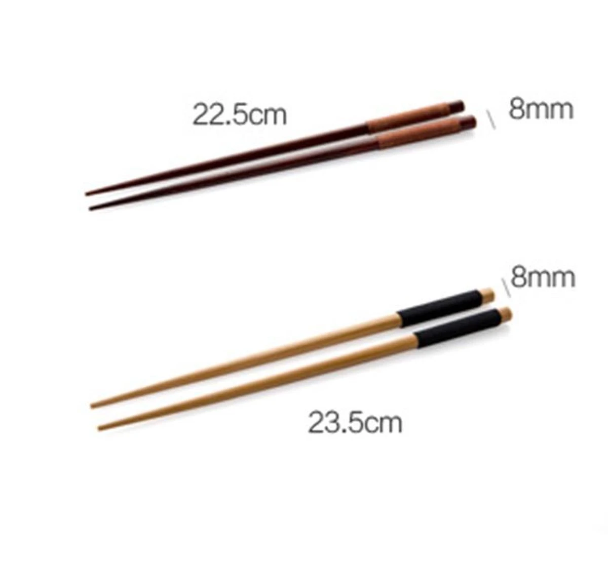 Merkloos Handgemaakte Japanse Eetstokjes - Chestnut 4 Merkloos Handgemaakte Japanse Eetstokjes - Chestnut - Afbeelding 2