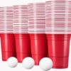 Merkloos Beerpong - 50 Stuk(s) - Red Cups Inc. 3 Ballen - Beerpong Drankspel - Plastic Bekers - Beer Pong 2 Merkloos Beerpong - 50 Stuk(s) - Red Cups Inc. 3 Ballen - Beerpong Drankspel - Plastic Bekers - Beer Pong -Bestek Verkoop 1200x1127