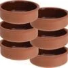 Merkloos 6x Tapas Schaaltjes 500 Ml Terracotta 12 Cm - Keukenbenodigdheden - Kookbenodigdheden - Tafel Dekken - Tapasschaaltjes - Tapas/snacks/hapjes Bereiden En Serveren