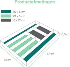 Coninx Bestekbak Bamboe 31CM Breed - Besteklade - Opbergbak - Duurzaam - Voor Laden Vanaf 47cm Diep -Bestek Verkoop 1200x1147 4