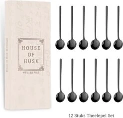 House Of Husk® Theelepels Set - Theelepeltjes - Koffielepels - Koffielepeltjes - RVS - 13cm - 12 Stuks - Zwart -Bestek Verkoop 1200x1150 3