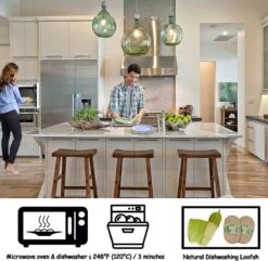 Onbreekbare Borden Van 25 Cm, 6-delige Set, Herbruikbare Platte Borden Met Luffas-afwasborstels, Eetborden, Kunststof, Licht Voor Feestjes, Kamperen, BBQ/pizza, Magnetronbestendig, Vaatwasmachinebestendig, BPA-vrij (veelkleurig) -Bestek Verkoop 1200x1171 3