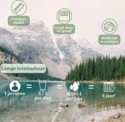 Waterfilter Survival Steddy Pro - Zuiver Gratis Drinkwater - Waterfles Waterzuivering - Waterfilter Kraan - Outdoor - FILTER 4000 LITER! -Bestek Verkoop 1200x1175