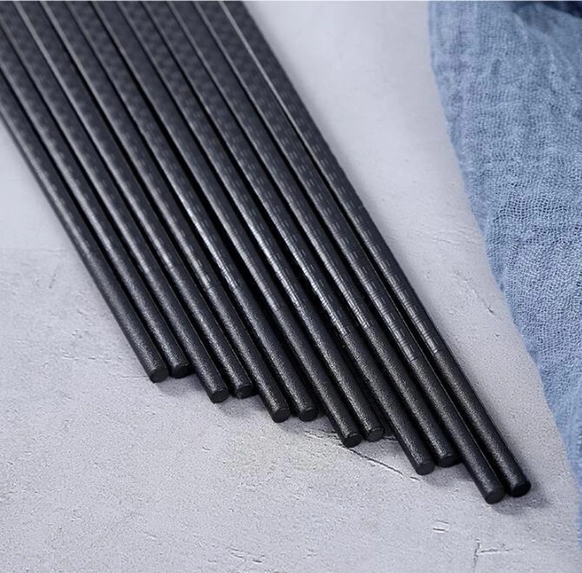 4 Setjes Luxe Zwarte Sushi Eetstokjes 5 4 Setjes Luxe Zwarte Sushi Eetstokjes - Afbeelding 3