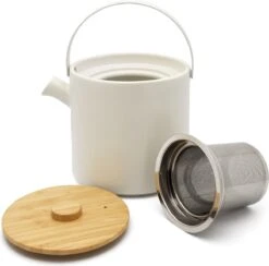 Bredemeijer - Theeset Umea Theepot 1.2L Met Theelichtwarmer - Mat Wit -Bestek Verkoop 1200x1184 4
