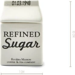 Riviera Maison Suikerpot, Voorraadpot - Carton Jar Sugar – Wit - (LxBxH) 7.6x7.6x10 Cm 11 Riviera Maison Suikerpot, Voorraadpot - Carton Jar Sugar – Wit - (LxBxH) 7.6x7.6x10 Cm -Bestek Verkoop 1200x1185 5