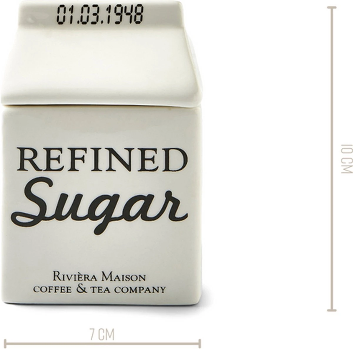 Riviera Maison Suikerpot, Voorraadpot - Carton Jar Sugar – Wit - (LxBxH) 7.6x7.6x10 Cm 7 Riviera Maison Suikerpot, Voorraadpot - Carton Jar Sugar – Wit - (LxBxH) 7.6x7.6x10 Cm - Afbeelding 5