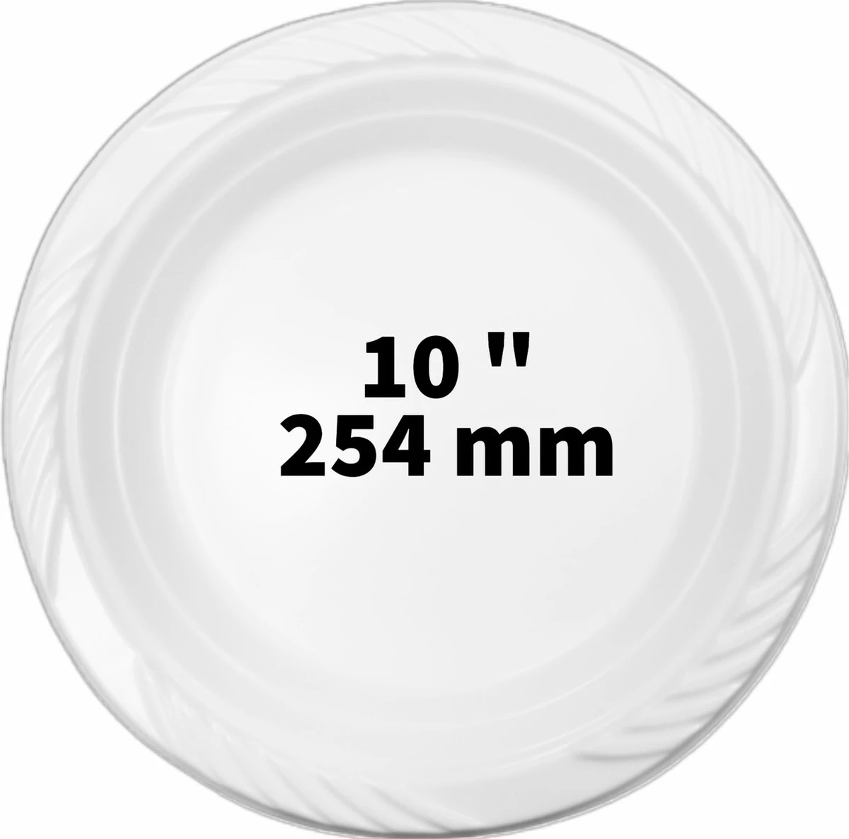 100 Grote Witte PP Borden - 10" - 254mm - Feest, BBQ Borden - Herbruikbaar - Royal Ware 3 100 Grote Witte PP Borden - 10" - 254mm - Feest, BBQ Borden - Herbruikbaar - Royal Ware