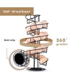 Eiermand – Eierrek – Eierhouder – Eieren – 360° - Zwart - Pasen - 39 Eieren - BAULK® -Bestek Verkoop 1200x1194 15