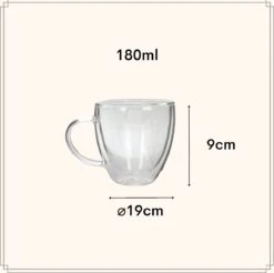 OTIX Dubbelwandige Koffieglazen - Koffiekopjes - 180 Ml - Set Van 4 - Transparant - Latte Macchiato Glazen 17 OTIX Dubbelwandige Koffieglazen - Koffiekopjes - 180 Ml - Set Van 4 - Transparant - Latte Macchiato Glazen -Bestek Verkoop 1200x1195 1