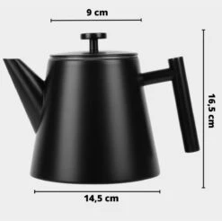 Castagnola Theepot Met Filter – Theekan – Theepot Dubbelwandig – Theepot Roestvrijstaal – Hoogwaardig RVS – 1 Liter – 5 Kopjes Thee – Zwart 14 Castagnola Theepot Met Filter – Theekan – Theepot Dubbelwandig – Theepot Roestvrijstaal – Hoogwaardig RVS – 1 Liter – 5 Kopjes Thee – Zwart -Bestek Verkoop 1200x1195 11