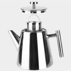 Castagnola Theepot Met Filter – Theekan – Theepot Dubbelwandig – Theepot Roestvrijstaal – Hoogwaardig RVS – 1 Liter – 5 Kopjes Thee – Zilver Glans -Bestek Verkoop 1200x1195 4