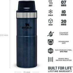 Stanley Trigger-Action Travel Mug 0.47L - Thermosfles - Nightfall -Bestek Verkoop 1200x1197