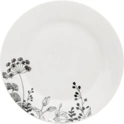 4goodz Wild Flower Porseleinen Servies Set 6-persoons 18-delig - Wit/Zwart -Bestek Verkoop 1200x1198 17