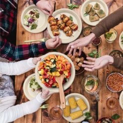 Haago 100 Biologisch Afbreekbare Ronde Borden Set Van Suikerriet, Large (26cm) En Small (18cm) - Milieuvriendelijk En Composteerbaar -Bestek Verkoop 1200x1199 5