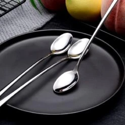 Trendfield Lange Lepels Voor Dessert, Latte Macchiato, Yoghurt Of Cocktail - Dessertlepels RVS - Zilver - 6 Stuks -Bestek Verkoop 1200x1200 1013