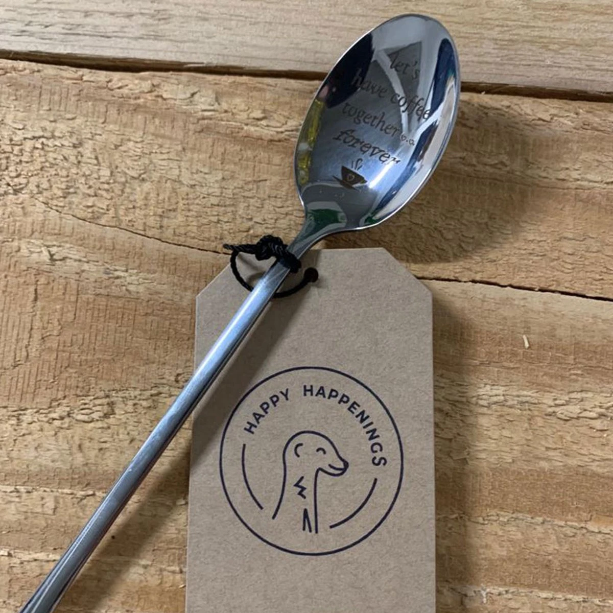 Merkloos Lepel Met Tekst - "Let's Have Coffee Together Forever" - 19.5cm - Valentijn Cadeau Voor Hem Of Haar - Valentijnsdag Verrassing - Versierde Lepel - Lange Lepel - Cadeautje 6 Merkloos Lepel Met Tekst - "Let's Have Coffee Together Forever" - 19.5cm - Valentijn Cadeau Voor Hem Of Haar - Valentijnsdag Verrassing - Versierde Lepel - Lange Lepel - Cadeautje - Afbeelding 4