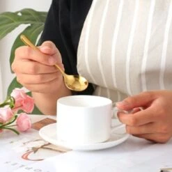 House Of Husk® Koffielepel Set - Theelepel - Koffielepeltjes - Espresso Lepeltjes - RVS - 12cm - 12 Stuks - Goud -Bestek Verkoop 1200x1200 1084