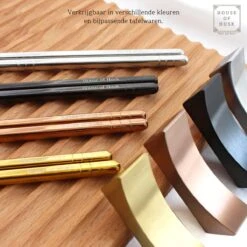 House Of Husk Chopsticks Set - Koreaanse Eetstokjes - Vaatwasserbestendig - RVS - 5 Paar - Zilver -Bestek Verkoop 1200x1200 1114