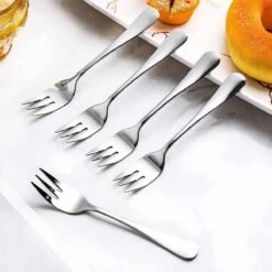 House Of Husk® Gebaksvorkjes - Dessertvorken - Taartvorkjes - Cocktailvorken - Klein Vorkjes - 12 Stuks - RVS - Zilver -Bestek Verkoop 1200x1200 1152